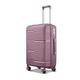 Suitcase Zipper Trolley Luggage Bag Travel Suitcases with Universal Wheels Combination Lock Travel Bags (Color : Magenta, Size : 20 inch)