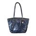 Coach Bags | Navy Blue Patten Leather Coach Hand Bag | Color: Blue | Size: Os