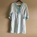 Athleta Dresses | Athleta Lanai Linen 3/4 Sleeve Dress | Color: Blue | Size: Xs