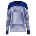 Anthropologie Sweaters | Anthropologie S Breton Striped 100% Merino Wool Sweater Long Sleeve Preppy Blue | Color: Blue/White | Size: S