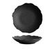 IMEITE Party Supplies Particularly Beautiful Plates, Household Japanese Dinner Plates, Deep Plates, Light Luxury Ceramic Soup Plates Party Plates (Color : Black, Size : M)