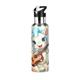 Cute Star Unicorn Sport Water Bottle Insulated Stainless Steel Large Vacuum Flask Leak Proof Thermos with Straw for Travel(600ml/1000ml)