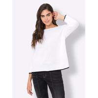 3/4 Arm-Pullover HEINE Pullover Gr. 44, weiß Damen Pullover