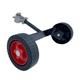 POPETPOP String support frame rubber casters trolley thread portable Component Stainless steel grill machine wheel push lawnmowers wheels hand push trimmer mower tire wheel