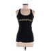 Lululemon Athletica Active Tank Top: Black Graphic Activewear - Women's Size 6