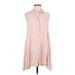 CATHERINE Catherine Malandrino Casual Dress - Shirtdress: Pink Dresses - Women's Size Medium