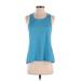 Adidas Active Tank Top: Blue Activewear - Women's Size Small