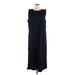 Chico's Casual Dress - Sheath: Blue Jacquard Dresses - Women's Size 2X-Large