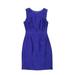 Kate Spade New York Cocktail Dress - Shift Crew Neck Sleeveless: Blue Jacquard Dresses - Women's Size 00