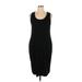 Universal Thread Casual Dress - Sheath: Black Solid Dresses - Women's Size 1X