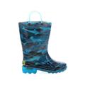 Western Chief Rain Boots: Blue Shoes - Kids Girl's Size 8