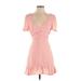 Forever 21 Cocktail Dress - Mini: Pink Marled Dresses - New - Women's Size Small