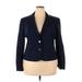 7th Avenue Design Studio New York & Company Blazer Jacket: Blue Jackets & Outerwear - Women's Size 18