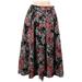 H&M Casual Skirt: Red Damask Bottoms - Women's Size 8