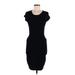 French Connection Cocktail Dress - Bodycon: Black Solid Dresses - Women's Size 8