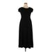 Lbisse Casual Dress - Maxi: Black Solid Dresses - Women's Size X-Large
