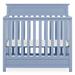 Pine Wood 4-in-1 Modern Convertible Crib Toddler Bed Daybed Baby Blue Finish - 40 L x 25 W x 25 H