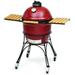 KJ23RH Classic Joe I 18-inch Charcoal Grill with Cart and Side Shelves, Blaze Red