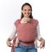 Baby Wrap Carrier Sling for Newborns to Toddlers - Stretchy Hands-Free Baby Carrier 7-35 lbs (Dusty Pink)