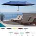 14.8 Ft Garden Parasol Double Sided Outdoor Umbrella Rectangular Large with Crank for Outdoor Patio Market