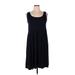 Jones New York Sport Casual Dress - A-Line: Blue Solid Dresses - Women's Size X-Large