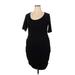 Athleta Casual Dress: Black Solid Dresses - Women's Size X-Large