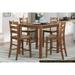 Dining Set Table and 4 Side Chairs Set Wooden Kitchen Dining Furniture Transitional Style