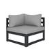 Modern Outdoor Patio Furniture Aluminum Corner Seat Chairs Sets with Cushion