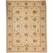 Brown/White 120 x 0.25 in Area Rug - Bokara Rug Co, Inc. Hand-Knotted High-Quality Ivory & Ivory Area Rug Wool | 120 W x 0.25 D in | Wayfair