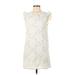 Monteau Casual Dress - Shift: Ivory Dresses - Women's Size Large