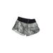 Nike Athletic Shorts: Gray Acid Wash Print Activewear - Women's Size X-Small