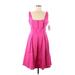 Calvin Klein Casual Dress - Fit & Flare: Pink Dresses - New - Women's Size 8