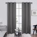 Eider & Ivory™ Lionel Eider & Ivory Room Darkening Blackout Thermal Insulated Grommet Curtain 1 Panel Polyester in Gray | 84 H in | Wayfair