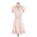 LC Lauren Conrad Casual Dress - DropWaist: Pink Acid Wash Print Dresses - New - Women's Size X-Small