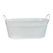 Metal Bucket w/ Handles Metal in White Laurel Foundry Modern Farmhouse® | 6.75 H x 15 W x 7 D in | Wayfair B65DEB038DA3474EA50C3226A1018B07