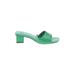 Zara Mule/Clog: Green Shoes - Women's Size 36