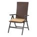 Arlmont & Co. Silvin Folding Deck Chair w/ Cushions, Wicker | 43 H x 23 W x 26 D in | Wayfair 336C7448DB2549649773BE7732A62269