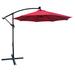 Latitude Run® Cornwallis 120" Beach Umbrella w/ Crank Lift Counter Weights Included | 102 H x 120 W x 120 D in | Wayfair