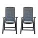 Latitude Run® Aluminium Frame Reclining Sling Lawn Chairs w/ Adjustable High Backrest | Outdoor Furniture | Wayfair