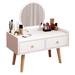 Corrigan Studio® Drawers Dressing Table Storage Box Organizer Toiletries Dressing Table Makeup Headboards Sofas Tocador Maquillaje Home Furniture | Wayfair