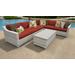 Fairmont 7 Piece Outdoor Wicker Patio Furniture Set 07b in Terracotta - TK Classics Fairmont-07B-Terracotta