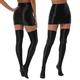 Womens Shiny Shaping Miniskirt Bright Shimmery Stockings Skirt