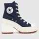 Converse chuck 70 de luxe heel trainers in navy