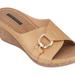 GC SHOES Bay Tan Wedge Sandals - Brown - 8.5