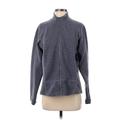 Ibex Wool Coat: Below Hip Gray Jackets & Outerwear - Women's Size Large Petite