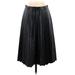 J.Crew Faux Leather Skirt: Black Bottoms - Women's Size 2