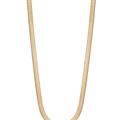 Simply Rhona Crystal Stone Herringbone Chain Necklace In 18K Gold Plated Stainless Steel - Gold