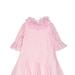 Marchesa Couture Kids Volant-Embroidered Lace Dress - Pink - Pink