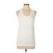 Athleta Active Tank Top: White Activewear - Women's Size Large