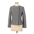 Ann Taylor Jacket: Gray Marled Jackets & Outerwear - Women's Size 8 Petite